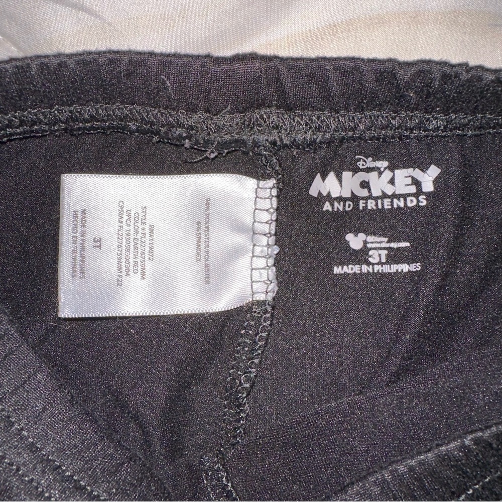 Disney Classic Black Kids Leggings - Picture 2 of 3